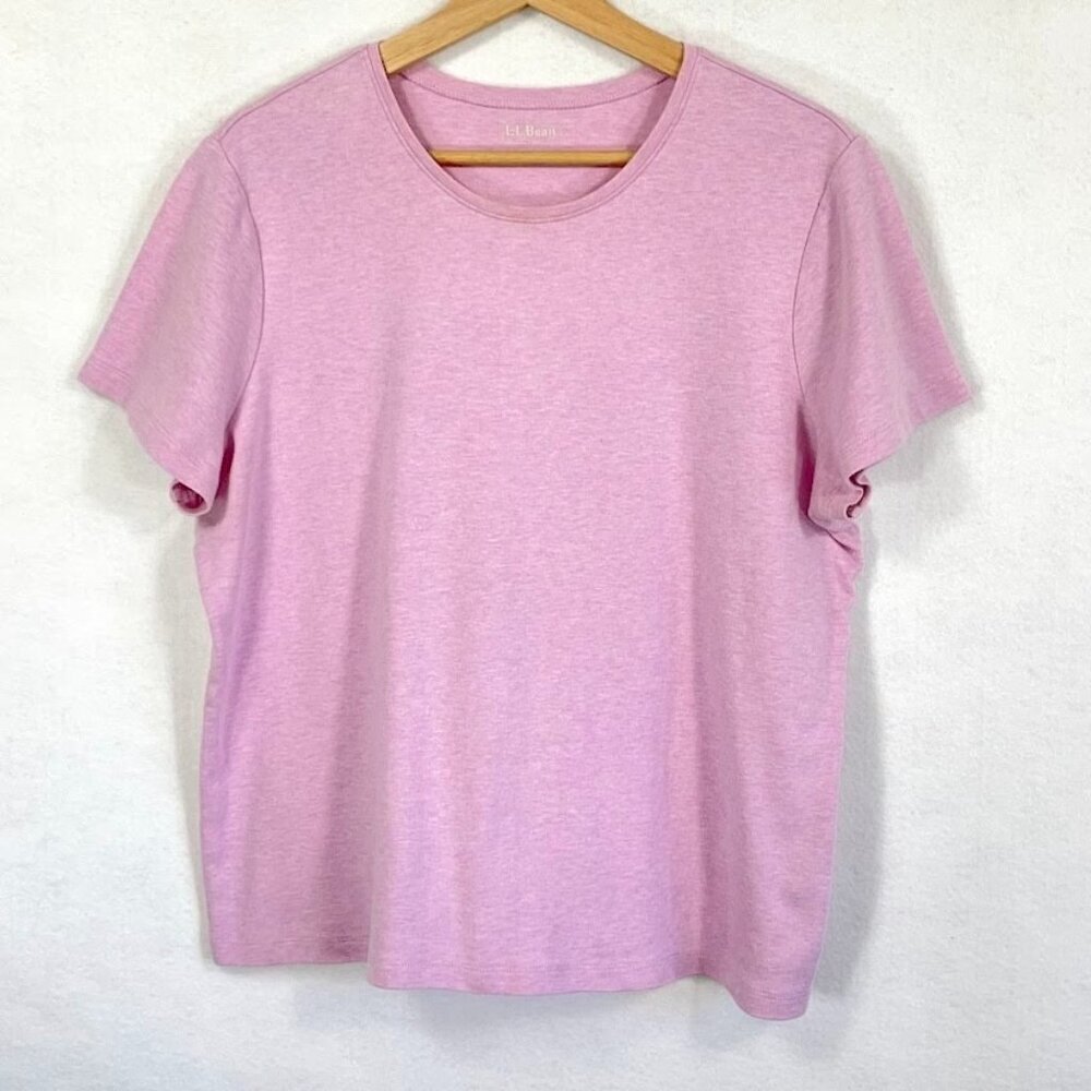 L.L. Bean T-Shirt Short Sleeve Crew Neck Stretch Classic Cotton Spring Summer XL